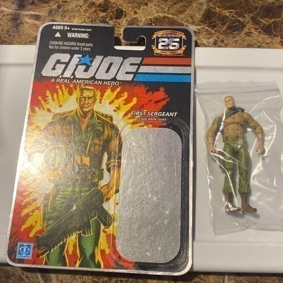 Other - GI JOE Duke w/uncut file card 2007 25th anniversary